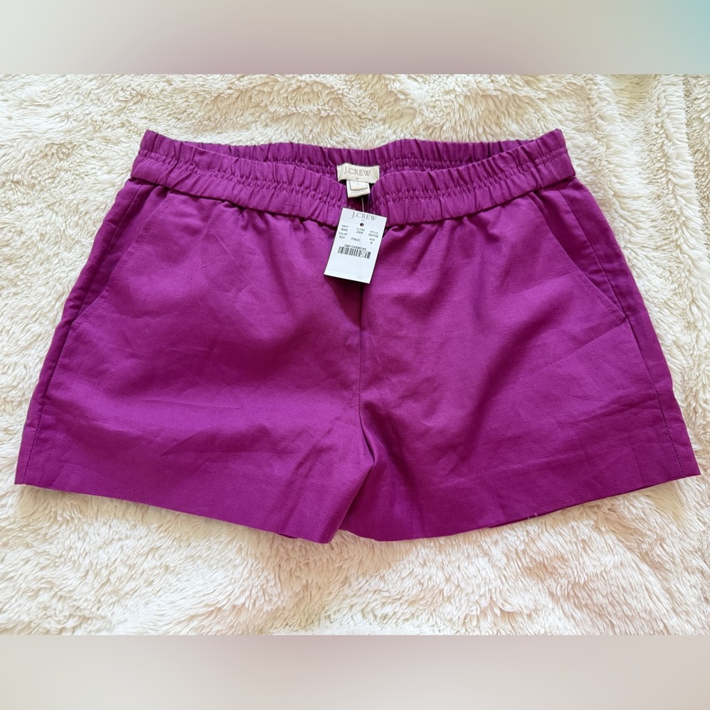 NWT J. Crew High Waist Magenta size 6 Shorts